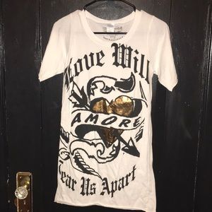 Glamhead “Love will tear us apart - Amore” shirt y2k